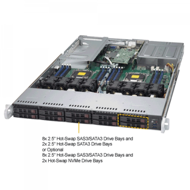 Supermicro SYS-1028UX-CR-LL1 Angle