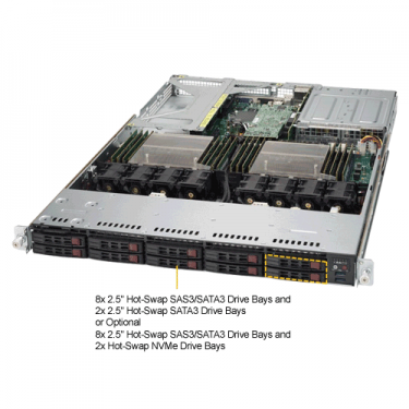 Supermicro SYS-1028UX-LL3-B8 Angle