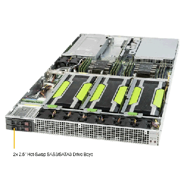 Supermicro 1U Rackmount Server SYS-1029GQ-TRT-TopAngle