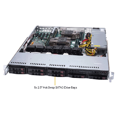 Supermicro 1U Rackmount Server SYS-1029P-MT-TopAngle