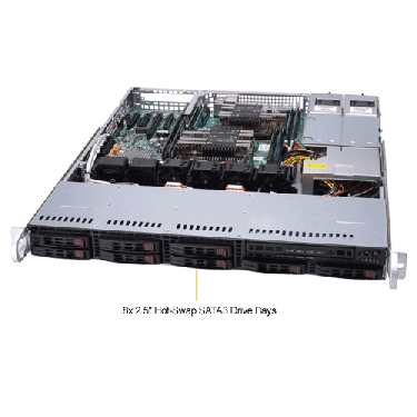 Supermicro 1U Rackmount Server SYS-1029P-MTR -TopAngle