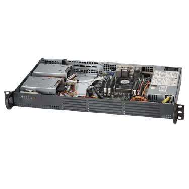 Supermicro 1U Rackmount SuperServer SYS-5019A-12TN4 -TopAngle