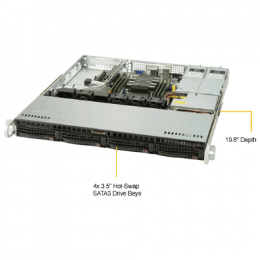 Supermicro SYS-5019P-MR - Angle