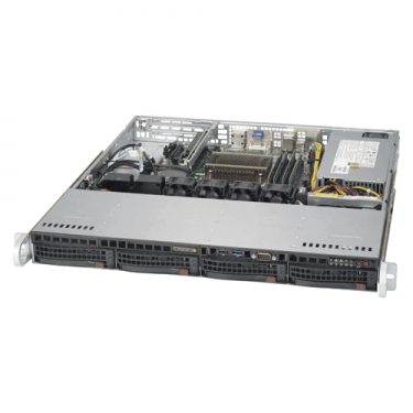 Supermicro 1U Rackmount SuperServer SYS-5019S-M2 - Angle