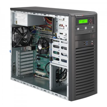 Supermicro Mid-Tower SuperServer SYS-5037A-i - Angle