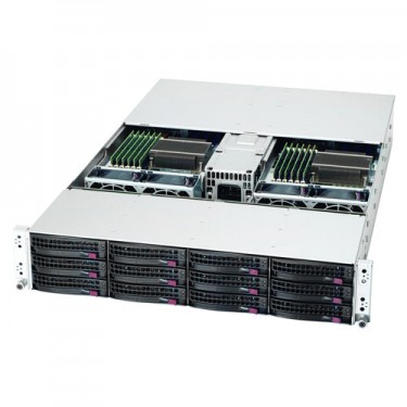 Supermicro 2U Rackmount Server Twin2 SYS-6026TT-BIBQF - Angle