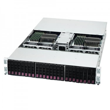 Supermicro 2U Rackmount Twin2 Server SYS-6026TT-HIBQRF - Angle