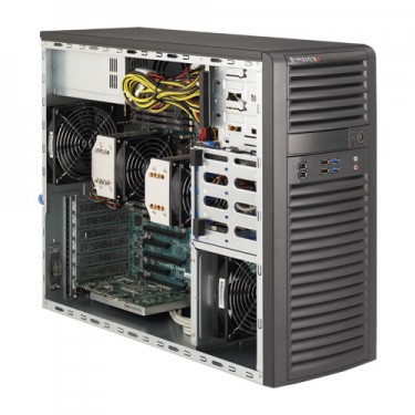Supermicro Mid-Tower SuperWorksation SYS-7037A-i - Angle