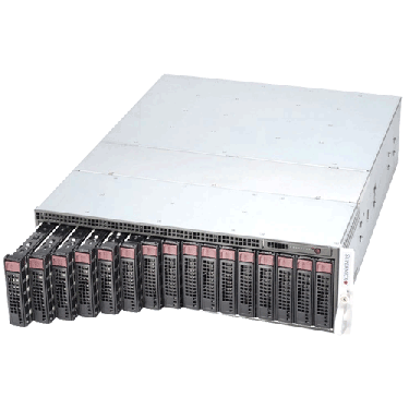 Supermicro 3U MicroCloud SuperServer SYS-5038MR-H8TRF - angle