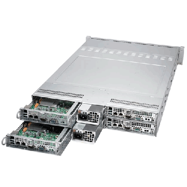 Supermicro 2U Twin2 SuperServer SYS-6029TR-HTR - Angle