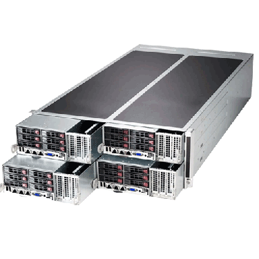 Supermicro FatTwin SuperServer SYS-F628G2-FC0+ Angle