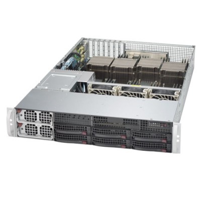 Supermicro 2U Rackmount Server SYS-8028B-C0R4FT - Angle