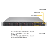 Supermicro SYS-1028UX-CR-LL2 Front