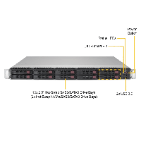 Supermicro 1U Rackmount Server SYS-1029P-WTR-FrontView