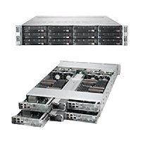 Supermicro 2U Twin2 Rackmount A+ AMD Opteron Server AS-2022TC-HTRF4