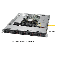 Supermicro 1U Rackmount Server SYS-1019P-WTR-TopAngle