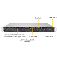 Supermicro 5019P-MT Front