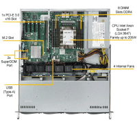 Supermicro 5019P-MT Top