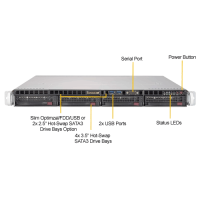 Supermicro 5019P-MTR Front