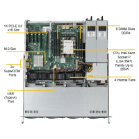 Supermicro 5019P-MTR Top