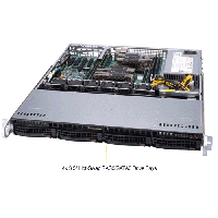 Supermicro 1U Rackmount Server SYS-6019P-MT-TopAngle