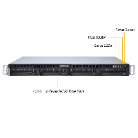 Supermicro 1U Rackmount Server SYS-6019P-MTR-FrontView