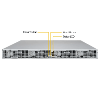 Supermicro 1U Rackmount Server SYS-6019P-WT8-FrontView