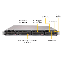 Supermicro 1U Rackmount Server SYS-6019U-TR4T -FrontView