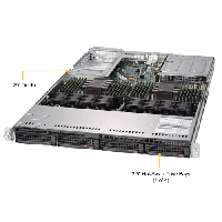Supermicro 1U Rackmount Server SYS-6019U-TR4T -TopAngle