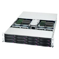 Supermicro 2U Rackmount Twin2 Server SYS-6026TT-IBQF - Angle