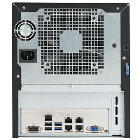Supermicro Mini-Tower Embedded Chassis CSE-721TQ-250B2 - Rear