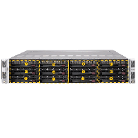 Supermicro 2U Twin2 SuperServer SYS-6029TR-HTR - Front