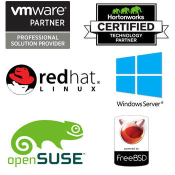 Server OS, VMWare, Hortonworks,RedHat,SuSe,FreeBDS