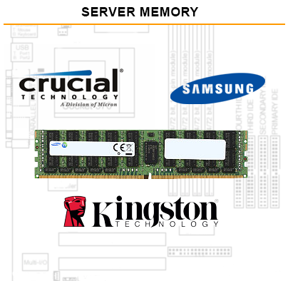 Kingston, Samsung, Crucial Server Memory