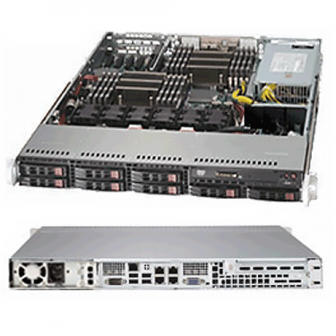 Supermicro 1U Rackmount SYS-1027R-73DAF - Angle