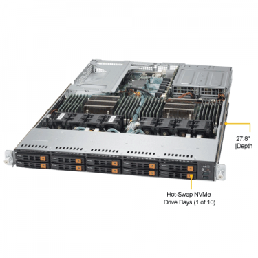 Supermicro SYS-1028U-TN10RT+Angle