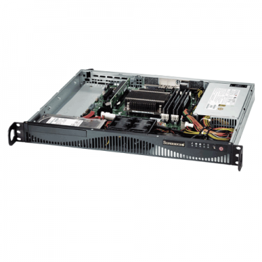 Supermicro 1U Rackmount SuperServer SYS-5018D-MF - Angle
