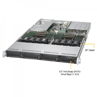 Supermicro SYS-6018U-TRT+ Angle