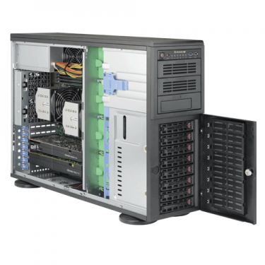 Supermicro 4U Rackmount SuperWorkstation SYS-7048A-T - Angle