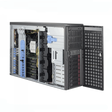 Supermicro 4U Rackmount SuperWorkstation SYS-7048GR-TR - Angle