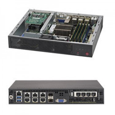 Supermicro Mini-1U SuperServer SYS-E300-8D - Angle