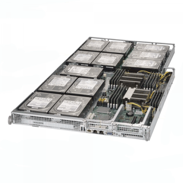 Supermicro 4U Rackmount SuperServer SYS-F618H6-FTPTL+ Top Angle