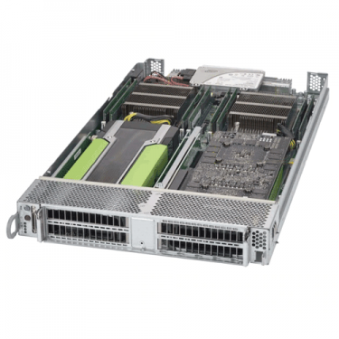 Supermicro GPU / Xeon Phi SuperBlade SBI-7128RG-X Angle
