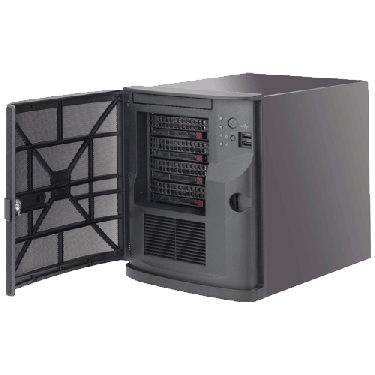 Supermicro Mini-Tower Embedded Chassis CSE-721TQ-250B2 - Angle