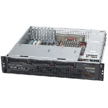 Supermicro 2U Chassis CSE-825MTQ-R700LPB - Angle