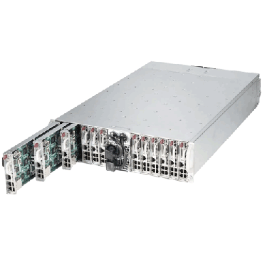 Supermicro 3U MicroCloud SuperServer SYS-5038MA-H24TRF - angle