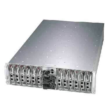 Supermicro 3U MicroCloud SuperServer SYS-5039MA8-H12RFT - angle