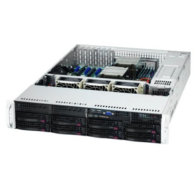 Supermicro 2U Rackmount SYS-6027R-3RF4+ Angle