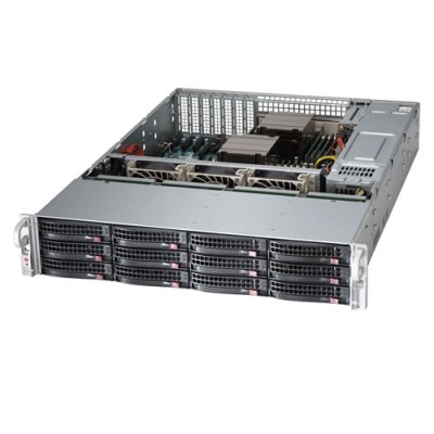 Supermicro 2U Rackmount SSG-6028R-E1CR12T - Angle