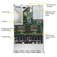 Supermicro SYS-1028UX-LL1-B8  Top